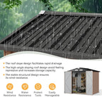 Aoxun Metal Outdoor Steel Shed for Garden