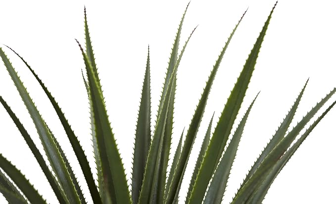 Nearly Natural 4ft Artificial Spiked Agave Plant, Faux Succulent Greenery for Indoor Decor