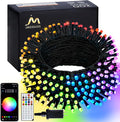 JMEXSUSS APP Controlled Color Changing Christmas Lights, 66ft 200 LED RGB String Lights Green Wire with Remote, Smart Christmas Tree Lights Plug in for Room Bedroom Party Indoor Outdoor Home Decor
