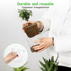 60 Pack 4/5/6 Inch Clear Nursery Pots with Drainage Holes, Transparent Plastic Plant Pots, Reinforced Seed Starter Flower Pots, Comes with 50pcs Plant Labels