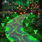 Benany Solar Lights Outdoor, St Patricks Day 8 Pack Mushroom Landscape Lights Waterproof, Solar Powered LED Lighting for Garden Yard Path Pathway Lawn Walkway Driveway Backyard Decor (Green)