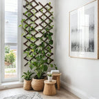 4 Pcs Expandable Garden Trellis, 13" x 68" Thickened Wooden Lattice Trellis for Climbing Plants Outdoor Ivy Vine Rose Clematis for Garden Fence Wall Patio Room Decor (4)