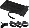 California JOS 60 PCS 6 Inches Reusable Cable Ties, Adjustable Cord Straps, Cable Organizer, Cord Wrap and Hook Loop Cords Management - Black