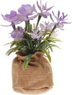 PRETYZOOM Artificial Phalaenopsis Orchid Pot Realistic Fake Flower Arrangement for Home and Office Decor Low Maintenance Centerpiece for Bedroom Living Room Kitchen and Balcony