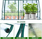 Ohuhu Portable Mini Greenhouse, 71"x36"x36" Greenhouses for Outdoors with Dual Large Zipper Doors & Ground Stakes, Waterproof & UV Protected Plastic Green House for Outside Garden Patio Transparent