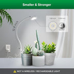 SANSI 3-Pack Pot Clip Grow Lights for Indoor Plants, Full Spectrum Dimmable Plant Light with Timer, ETL Listed