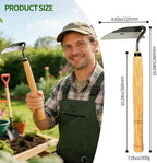 Kana Hoe 217 Japanese Garden Hand Hoe Sickle, Weeding Sickle (Fits Both Hands)
