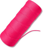 Fluorescent Pink String 500 Ft - #18 Neon Pink Twine - Nylon String Line for Mason Line, Construction, Leveling