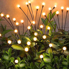 NBQQ Solar Garden Lights Outdoor, Swaying Light Waterproof Solar Lights Outdoor for Yard Pathway Patio, Swaying Lawn Decor as Gardening Gifts for Women Holiday (Warm White, 2 Pack)