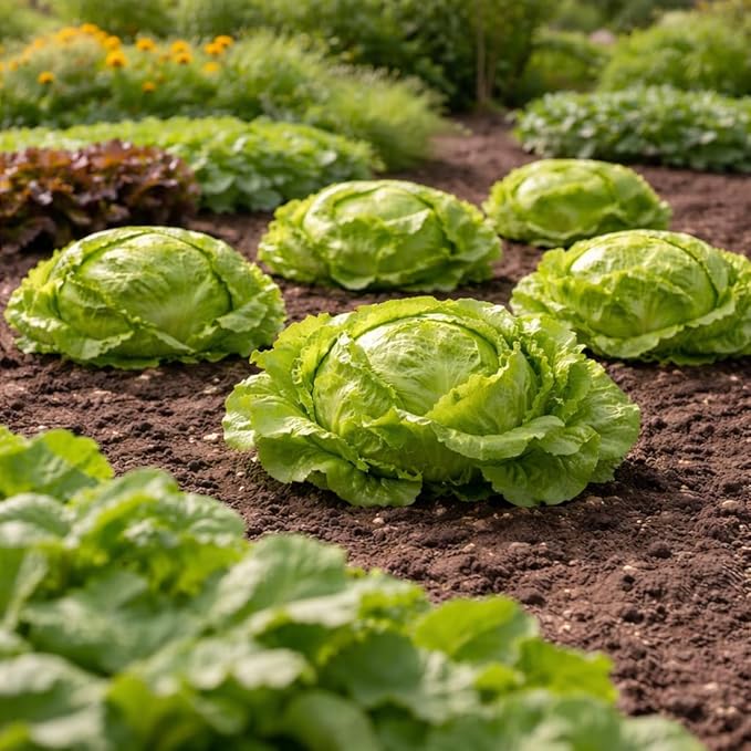 Buttercrunch Lettuce Seeds – Soft Butterhead Leaves, Compact Loose Heads for Home Gardens, Raised Beds & Containers