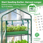 Mini Greenhouse for Outdoors Indoor: Ohuhu Small Plants Green House with 5 Tier Shelves, Portable Plastic Greenhouses with Heavy Duty Transparent PVC Cover for Garden Patio Backyard Porch Balcony