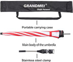 Chair Umbrella with Clamp,46 inches UPF 50+ Clip on Parasol for Patio,Beach Chairs,Strollers,Wheelchairs,Golf Carts
