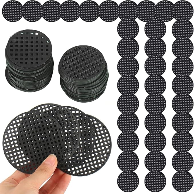 200 Pack Plant Pots Hole Mesh Pad Plastic Flower Pots Drainage Hole Cover Screen Filter for Flower Planters Boxes Ceramic Succulent Planter Terracotta Clay Pot Bonsai Outlet Training Pot