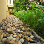 YISZM 20lbs Mixed Color Outdoor Decorative Stones, 2-3 Inch High Polished River Rocks for Indoor Plants, Large Pebbles for Vase Filler Fish Tank Aquariums Landscaping Garden