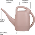 Chapin 48008 Watering Can, Garden, Indoor and Outdoor Plants, Recycled Plastic, Made in USA, 0.5 Gallon, Rose
