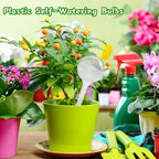 Pynqdfu 14 PCS Plant Watering Globes,Clear Self-Watering Bulbs,Plastic Automatic Watering Globes for Plant Indoor Outdoor,Garden Water Device