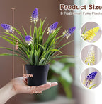 3 Pack Fake Small Plant in Pot Artificial Potted Flowers for Home Decor Fake Flower Plant Greenery Mini Faux Plant for Indoor Bedroom Living Room Office Shelf Bathroom Farmhouse Decor (Type 2)