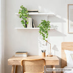 Mkono Fake Hanging Plants, 2pcs Artificial Plants for Home Decor Indoor Fake Vines Greenery for Bedroom Wall Living Room Bathroom Kitchen Office Christmas Decor, Pothos(No Flowerpot)