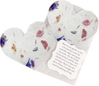Set of 24 Mixed Heart Seed Paper – Writable & Plantable Wildflower with Envelopes & Planting Guides, Mom's Gift for Mother’s Day, Use for Wedding, Baby Shower, Heart Party Favors & Easter Decorations