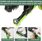 Suca Plant Tying Machine, Lightweight Plant Tying Tape Tool to Tie Up Vine Quickly, Tie Tapener Gun with Tapes and Staples Green
