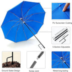 Upgraded Plant Umbrellas for Outdoor Plants, 26" Larger Garden Plant Umbrella Shade with Adjustable Hight, 43.4" Higher Sun Shade for Plants, Potted Plant, Garden Beds