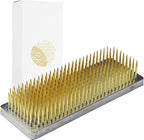 Wazakura Japanese Ikebana Kenzan Long Rectangular Flower Holder 4.7" (120mm), Made in Japan Floral Arranging Pin Frog Tool - (4.7" (120mm) Long Rectangular Brass Kenzan