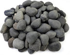 FANTIAN 40 lbs Natural Black Rocks Mexican Beach Pebbles, 2-3 Inch Decorative Black River Rocks for Landscaping, Garden, Paving, Fountain, Walkways and Outdoor Decorative Stones