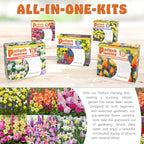 All-in-One Flower Bulb Garden Kit - Cotton Candy Punch Mix - 24 Flower Bulbs per Box - Dahlias, Gladiolus, Lilies - Fragrant - Naturalizing - Live Outdoor Potluck Planting - Easy to Plant Flowers