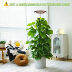 yadoker Plant Grow Light, LED Growing Light Full Spectrum for Indoor Plants, Paired with a Soil Tester,Height Adjustable, Automatic Timer, 5V Low Safe Voltage,Idea for Large Plant Light