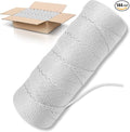 White Mason Line String Line - 144 Roll Pack - #18 Braided Nylon String - 250 Ft Length Per Roll - Nylon Twine for Gardening Or Masonry Tools - Perfect Construction String for A String Level