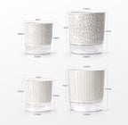 Self Watering Pots for Indoor Plants, 5 & 4 Inch Stylish Flower Pots, Set of 4 Modern Planters with Self-Watering Feature (Mixed Colors)