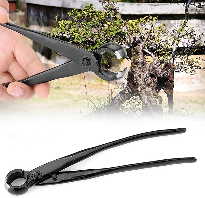 ZPSHYD Bonsai Tools Bonsai Concave Branch Cutter, 210mm/8.27 inch Manganese Steel Alloy Knob Branch Cutter Garden Branch Cutter Garden Concave Pruner