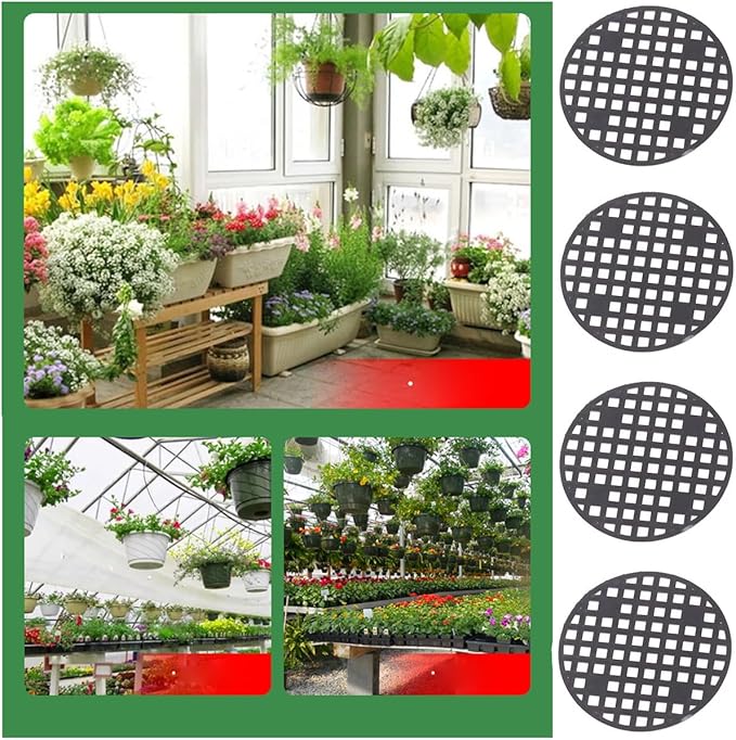 200 Pack Plant Pots Hole Mesh Pad Plastic Flower Pots Drainage Hole Cover Screen Filter for Flower Planters Boxes Ceramic Succulent Planter Terracotta Clay Pot Bonsai Outlet Training Pot