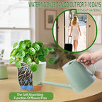 7.2 Inch Self Watering Orchid Pots for Indoor Plants,Macetas para Orqudeas,Flower Pots for Indoor Plants with Holes（Green）