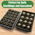 24XL Cell Seed Starter Tray with Dome, 5-Pack 2" Plug Seedling Trays (Total 120 Cells), Plant Germination Tray with Humidity Vented Lid and Base, Mini Propagator Plant Greenhouse for Seed Growing