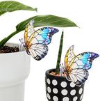 Butterfly Gifts for Women, 2Pcs Hanging Plant Planter for Indoor Outdoor Garden, Mothers Day Birthday Gifts for Mom Grandma from Daughter Son, Bird Lover Plant Pots Accessories
