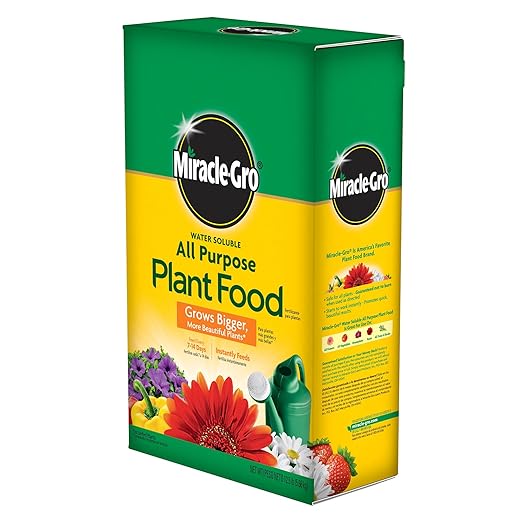 Miracle-Gro Water Soluble All Purpose Plant Food - Fertilizer for All Indoor or Outdoor Plants Including Roses, Flowers, Vegetables, Houseplants, Trees, and Shrubs, 12.5 lbs.