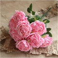 Flower Artificial, Artificial Silk Melaleuca Roses Wedding Photography Bouquets Valentine's Day Gift Home Living Room Simulation Flower Decoration(Polvere Media)