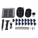 Solar Spray Irrigation System Kit, Automatic Self Watering System, Solar Powered, Weather Suitable for Greenhouse Garden Lawn