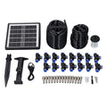Solar Drip Irrigation System, Automatic Timing Plant Watering Devices Solar Water Pump Ip67 Garden Irrigation System for Greenhouse Garden Lawn