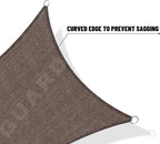 SUNNY GUARD Custom Size 16'x18' Brown Sun Shade Sail Rectangle UV Block Shade for Backyard Yard Patio Deck Garden(Customized)