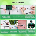 Lewisia 5W Solar Drip Irrigation System with Timer Auto Watering Kit for Garden Raised Beds Patio Lawn Greenhouse Up to 30 Plants