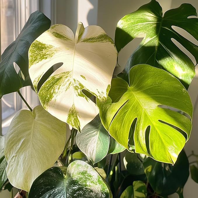 50pcs Mixed Monstera Plant Seeds, Rare Tropical Foliage Variety, Easy to Grow Houseplant, Indoor & Outdoor Decorative Greenery, Exotic Jungle Vibes for Home or Garden Planters