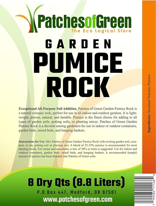 Pumice Garden Rock 2 Gallons 8 Quarts for Soil Amendment Bonsai & Succulents