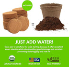 Seedling Starter Kit Germination Grow Cups and Soil (10 Pack) Biodegradable Peat Pots, Coco Coir Soil Discs, Plant Markers - Organic Grow Kit for Seed Germination, Indoor/Outdoor (1)