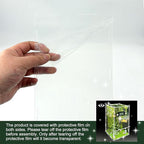 Jumping Spider Enclosure Kit,(Contains All Components) DIY Insects Habitat,Small Reptile Terrarium Glass House Accessories Set,with Temperature and Humidity Detector.5.5“x5.5”x9.5“ (Green)