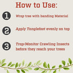Tanglefoot Tree Care Kit – Sticky Tree Wrap & Applicator | Non-Toxic Outdoor Barrier for Crawling Insects | Includes 15oz Tree Tanglefoot, 3" x50' Tree Wrap & Applicator Tool