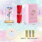 QUNPON Mothers Day Rose Gifts for Mom,Birthday Gifts for Women,Mother Day Flower Gifts for Mom from Daughter,Rainbow Mothers Day Rose Flower Gifts for Sister,Mother,Her,Grandma