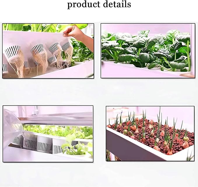FLTRGO Indoor Garden Hydroponic Growing System,3/4 Tier Hydroponics Tower Set,Hydroponic Planter,Plant Vertical Hydroponics,Suitable for Planting Leafy Vegetables,Stem Vegetables