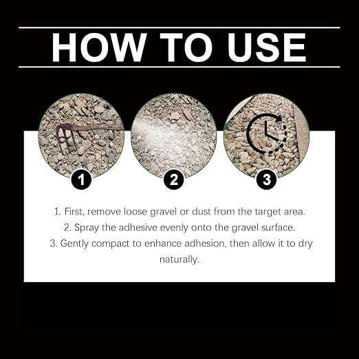 Spray-On Rock & Mulch Binder, Mulch & Rock Glue for Landscape, for Rocks, Gravel, Bark & Mulch - Weather-Resistant, Non-Toxic, Plant & Pet Safe Garden Binder (1pc)